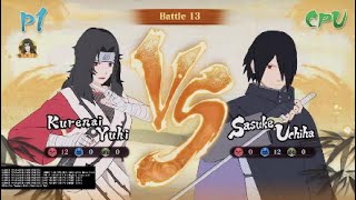 NXBUNSC Kurenai Yuhi vs RTB Sasuke Uchiha Requested [upl. by Nagorb]