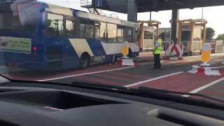 Bus Crashed in to Mersey Tunnel Pay booths [upl. by Ole]