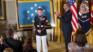 The President Awards the Medal of Honor to Corporal William quotKylequot Carpenter [upl. by Crescint763]