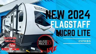 2024 Forest River RV Flagstaff Micro Lite 25FKBS Walk Through [upl. by Nilesoy]