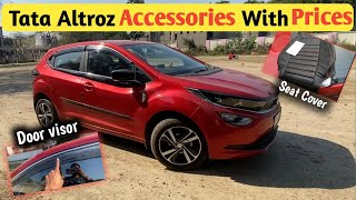 Tata Altroz XZ Accessories with prices  altroz accessories  Altroz 2022 [upl. by Onilecram334]