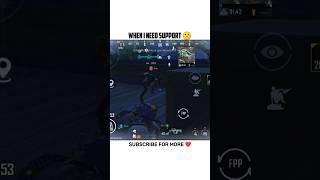 WHEN I NEED SUPPORT🙁 shorts 1v4clutch bgmi youtuberdzegh [upl. by Aillil128]