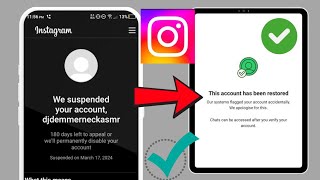 We Suspended Your Account Instagram 180 days Problem  Instagram Account Suspended [upl. by Normi]