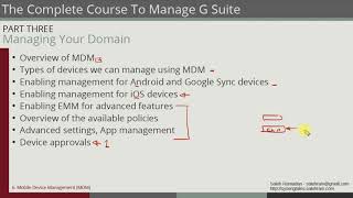 G Suite administrator course  What is Device Management [upl. by Adnowal19]