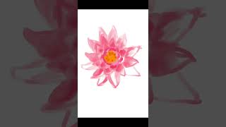 Beautiful Water Lily Time Lapse art arttimelapse [upl. by Adnoloy]