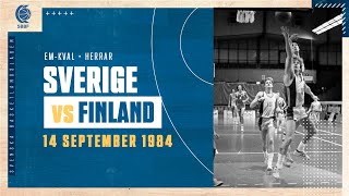 19840914 SverigeFinland 🇸🇪🇫🇮 EMkval Herrar  Öppet Arkiv 🗃 [upl. by Norga889]