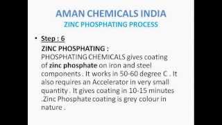 Zinc Phosphating ProcessStep by StepAMAN CHEMICALS INDIA [upl. by Mata]