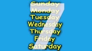 The 7 Days of the Week Song ♫ 7 Days of the Week ♫ Kids Songs by The Learning Station [upl. by Eiramenna]