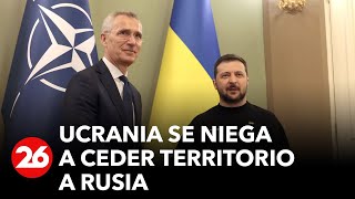 Ucrania se niega a ceder territorio a Rusia “Es fácil aconsejar a otros rendirse” [upl. by Harpp976]