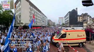 MSV Duisburg Fanmarsch Start am Lifesaver 03082024 Duisburg Zeitraffer [upl. by Asit]