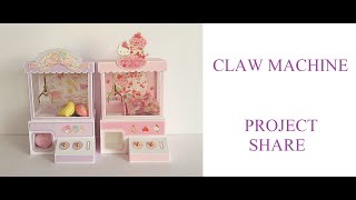 Claw Machine Paper Craft  Crane Machine Project Share [upl. by Repsac]