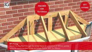 How to Install a GRP Bay Roof  IG Elements [upl. by Malin]