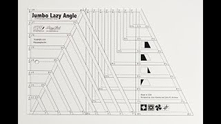 New from Jaybird Quilts amp Lazy Girl Designs Jumbo Lazy Angle Ruler [upl. by Natty742]