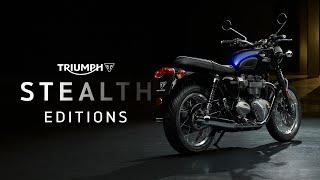 Introducing the ALLNEW Triumph Bonneville T120 Blue Stealth Edition [upl. by Grunenwald]