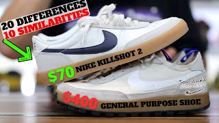 Tom Sachs NikeCraft General Purpose Shoe vs Nike Killshot 2 Comparison [upl. by Olaf488]