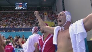 Mens Water Polo SemiFinal  CRO v MNE  London 2012 Olympics [upl. by Sherborn473]