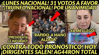 LUNES NACIONAL 31 VOTOS A FAVOR SALEN DIRIGENTES DE INMEDIATO POR UNANIMIDAD EL PAIS FESTEJAA [upl. by Callahan]