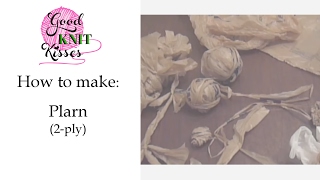 How to Make Plastic Yarn Plarn 2 ply [upl. by Pax]