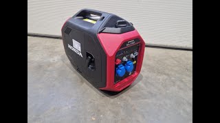 HONDA Stromerzeuger EU32i Benzin Inverter 3200 Watt TEST Dineiger Strom Stromausfall Stromaggregat [upl. by Ahsilrak]