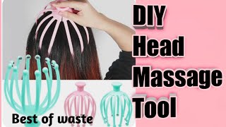 Homemade head massage toolHow to make head massagerDIY head massage toolSyedz DIY [upl. by Dewhirst]