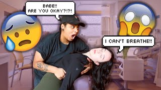 CHOKING PRANK ON GIRLFRIEND SHE CRIED  LGBT COUPLE 🏳️‍🌈 [upl. by Olnton]