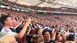 Scotland fans Flower of Scotland vs Hungary Euro 2024 [upl. by Adgam]