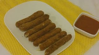 Homemade Mozzarella sticks recipeEpisode37 [upl. by Annoed486]