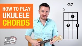 How to Play Ukulele Chords Part 1  Soprano Concert Tenor [upl. by Hickie]