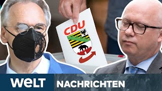 Landtagswahl in SachsenAnhalt CDU klarer Wahlsieger  AfD zweitstärkste Kraft  WELT Newsstream [upl. by Nave733]