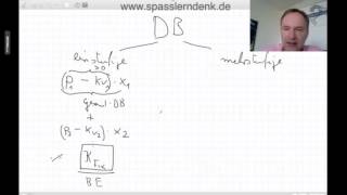 Deckungsbeitragsrechnung  einstufig mehrstufig [upl. by Yanehc]