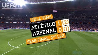 UEL Fixture Flashback Arsenal 12 Atlético [upl. by Solis]