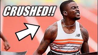 UNBELIEVABLE SPEED Trayvon Bromells CRUSHES WORLDS FASTEST 100 Meter Dash In Final Race of 2021 [upl. by Evita271]