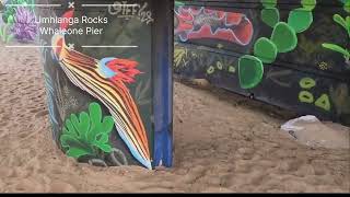 Umhlanga Rocks Whalebone pier graffiti [upl. by Chadabe]