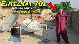 EutelSat 70e Russian Satellite  2fit Dish Setting  New Update 2023 EutelSat 70e [upl. by Aivilys]