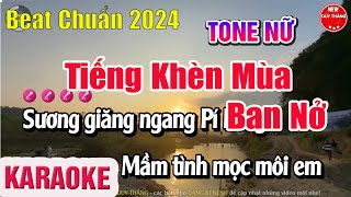 Tiếng Khèn Mùa Ban Nở Karaoke Tone Nữ [upl. by Thurmann]