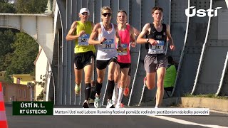 ÚSTÍ NL Mattoni Ústí nad Labem Running festival pomůže rodinám postiženým následky povodní👍🌧💵🏃‍♂️🥇 [upl. by Errised]