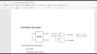 VHDL LAB2 part 1 2024 [upl. by Naujled]