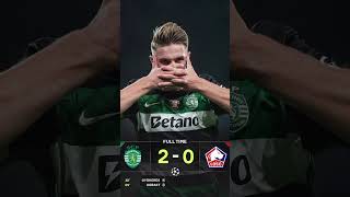 Sporting CP Vs Lille Match Results short football [upl. by Auria]