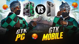 GTK111 Mobile📱 Vs GTK111 Pc💻  Clash Of Jods 😈🌎 Garena Free Fire [upl. by Heddy]