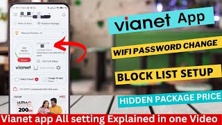 Vianet App All Settings Explained  Vianet WiFi password change  MAC Filtering Vianet [upl. by Standush]