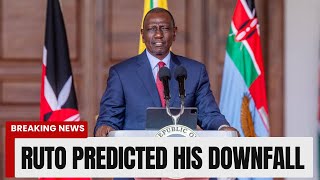 LIVE THE DAY WILLIAM RUTO PREDICTED HIS DOWNFALL AND HIS GOVERMENT [upl. by Ruy]