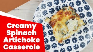 Keto Creamy Spinach Artichoke Casserole Recipe [upl. by Eillit]