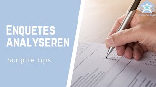 Eenvoudig ENQUETES analyseren  Scriptie TIPS [upl. by Anada]