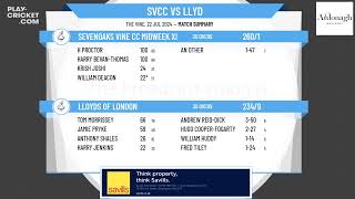 Sevenoaks Vine CC Midweek XI v Lloyds Of London [upl. by Staffan]