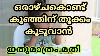 BEST WEIGHT GAINING FOOD FOR BABIESmalayalammotherhood [upl. by Ragg]