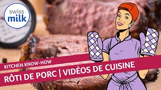 Comment cuire un rôti de porc à basse température  Vidéo de cuisine  Swissmilk 2010 [upl. by Jaela857]