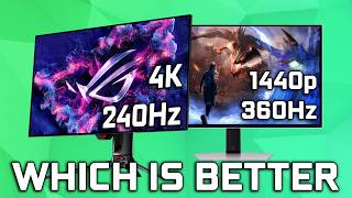 Which QD OLED is Better  4K 240Hz vs 1440p 360Hz Monitors [upl. by Akcinat707]