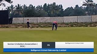 Live Cricket Match  Senior Cricketers Association  SCA  vs Belligerent Cricket Club  30Nov24 0 [upl. by Shig121]