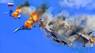 The World is Shocked US F16 First Air Battle Shoots Down Russian SU57 Fighter Jet [upl. by Ahsila]