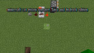 minecraft 118 piston repeater Java and bedrock edition Simple tutorial minecraft redstone [upl. by Salvatore287]